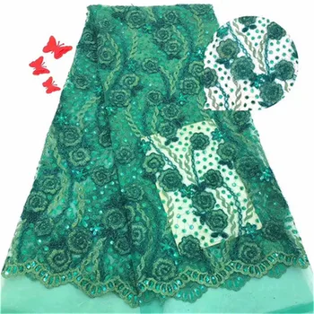 Green Sequins Lace Fabric 2019 High Quality African Evening Dress Fabrics New Nigeria Sequined Embroidered Mesh Net Lace Fabric
Green Sequins Lace Fabric 2019 High Quality African Evening Dress Fabrics New Nigeria Sequined Embroidered Mesh Net Lace Fabric