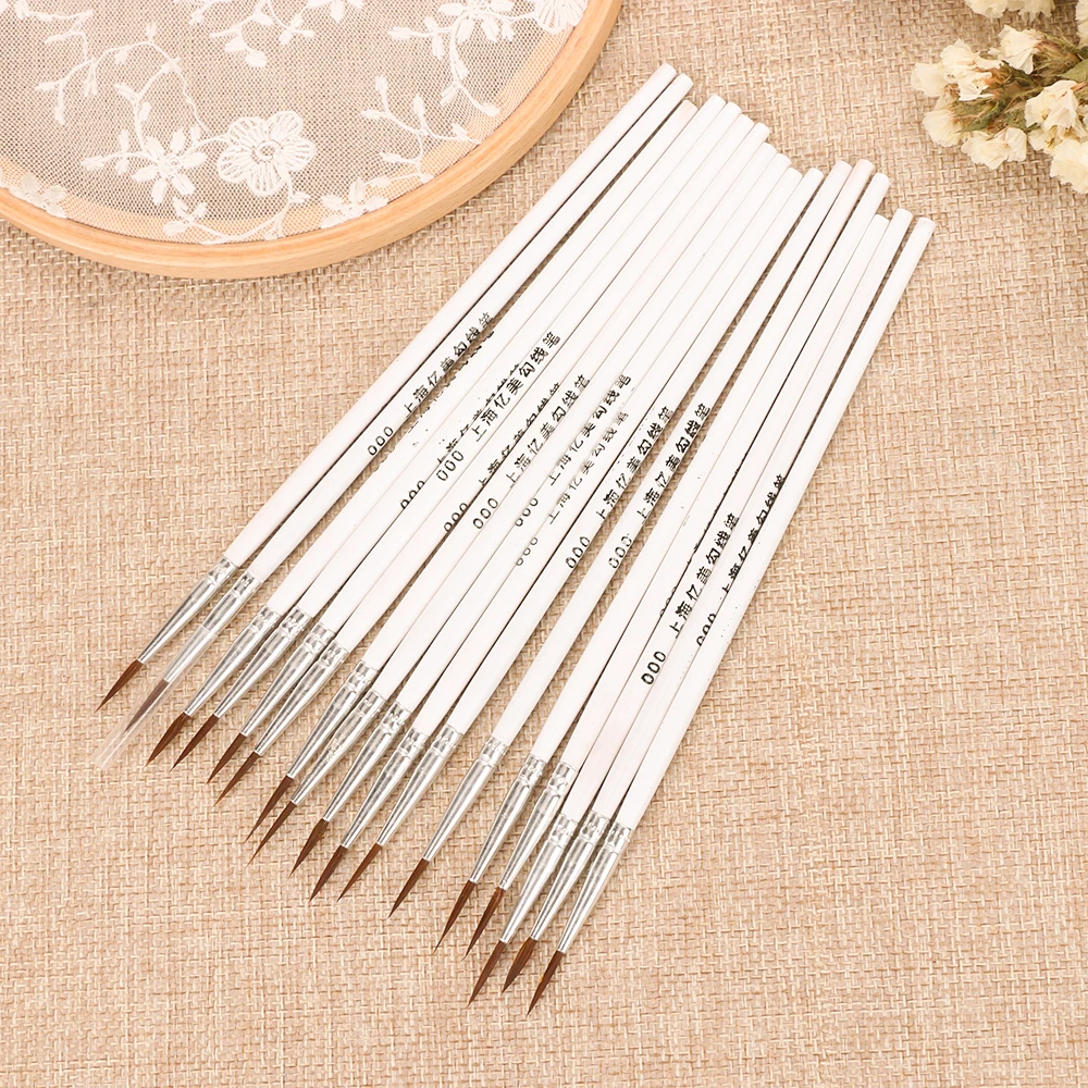 10Pcs/Set White Fine Hand Painted Thin Hook Line Pen Nylon Brush Acrylic Painting Pen Drawing Art Pen Paint Brush Art Supplies
10Pcs/Set White Fine Hand Painted Thin Hook Line Pen Nylon Brush Acrylic Painting Pen Drawing Art Pen Paint Brush Art Supplies