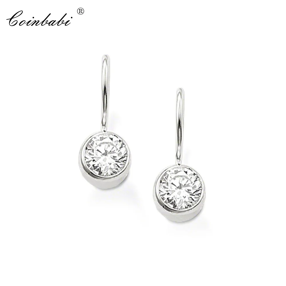 Drop Earrings Round Crystal Classic Gift For Women Ts High Quality Earring Thomas Style 925 Sterling Silver Fashion Jewelry
Drop Earrings Round Crystal Classic Gift For Women Ts High Quality Earring Thomas Style 925 Sterling Silver Fashion Jewelry