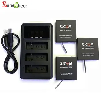 For SJ6 SJ7 SJ8 3-Slots USB Battery Camera Charger for SJCAM Battery LCD Screen Display charging Cable Battery Container Box
For SJ6 SJ7 SJ8 3-Slots USB Battery Camera Charger for SJCAM Battery LCD Screen Display charging Cable Battery Container Box