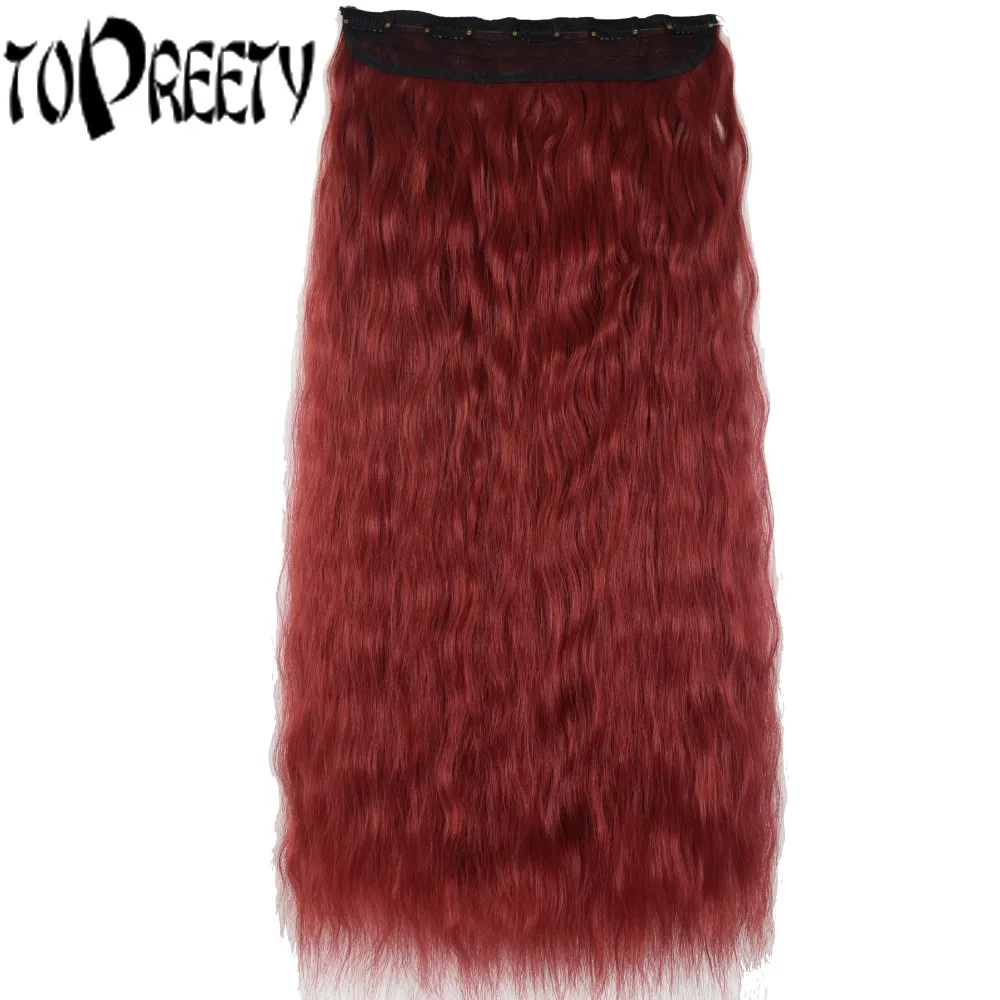 TOPREETY Heat Resistant B5 Synthetic Fiber 24" 60cm 110g Kinky Straight 5 clips on clip in hair Extensions
TOPREETY Heat Resistant B5 Synthetic Fiber 24" 60cm 110g Kinky Straight 5 clips on clip in hair Extensions