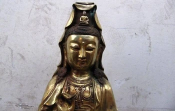 100% Pure Bronze 24K Gold Gild Avalokitesvara Kwan-Yin Guan Yin Bodhisattva 
100% Pure Bronze 24K Gold Gild Avalokitesvara Kwan-Yin Guan Yin Bodhisattva