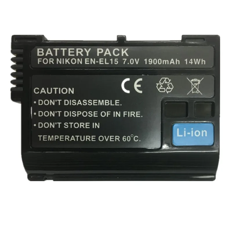 EN-EL15 lithium batteries pack EL15 Digital Camera Battery EL15 For Nikon D7000 D7100 D800 D800E D600 D610 D810 D500 D7200
EN-EL15 lithium batteries pack EL15 Digital Camera Battery EL15 For Nikon D7000 D7100 D800 D800E D600 D610 D810 D500 D7200