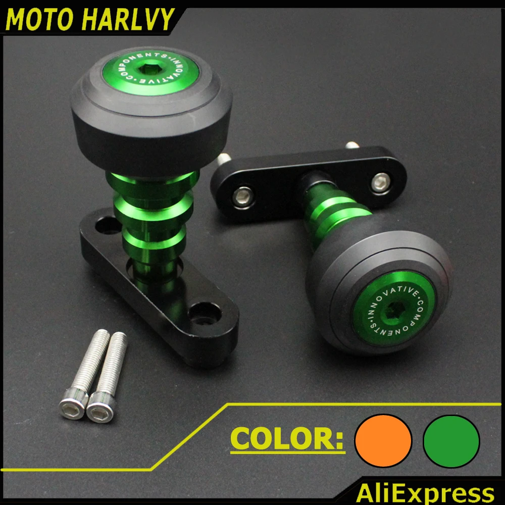 FS-KT003-OR New Motorcycle Aluminum green Motorbike Left and Right Frame Slider Anti Crash Protector For KTM DUKE 125/200/390
FS-KT003-OR New Motorcycle Aluminum green Motorbike Left and Right Frame Slider Anti Crash Protector For KTM DUKE 125/200/390