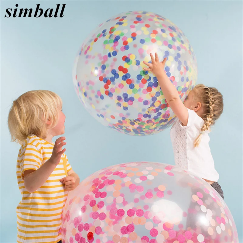 1pc 36inch Confetti Balloons Giant Clear Balloons Inflatable Wedding Party Decorations Air Balloon Happy Birthday Party Supplies
1pc 36inch Confetti Balloons Giant Clear Balloons Inflatable Wedding Party Decorations Air Balloon Happy Birthday Party Supplies