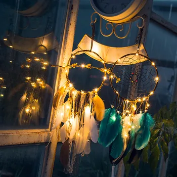 Home Living Room Dreamcatcher 2 Meter 20LED Lighting Girl Room Bell Bedroom Romantic Decoration LED Light Dreamcatcher
Home Living Room Dreamcatcher 2 Meter 20LED Lighting Girl Room Bell Bedroom Romantic Decoration LED Light Dreamcatcher