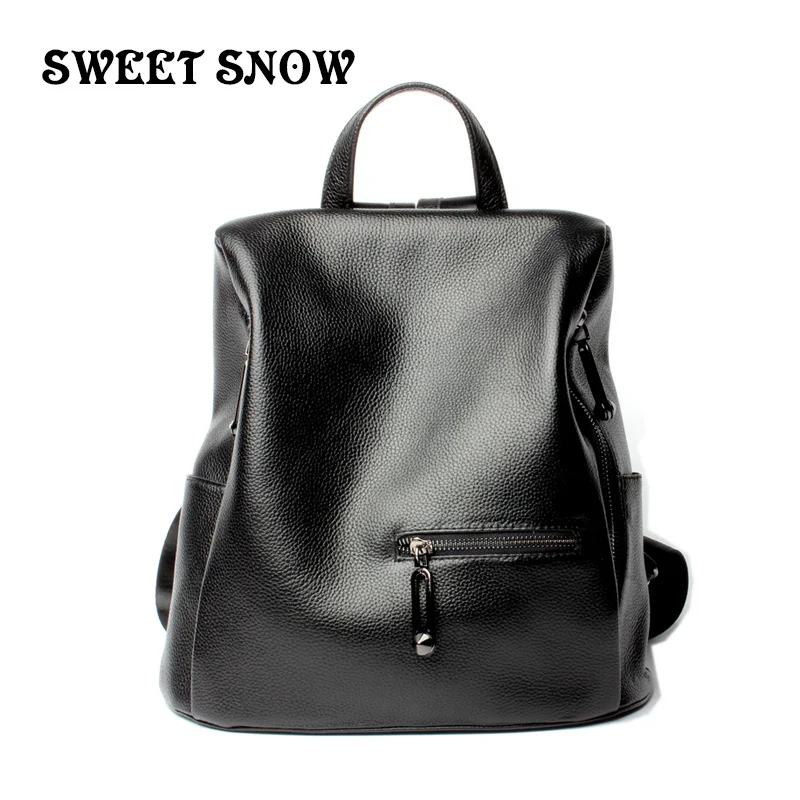 SWEET SNOW First Layer Cowhide Ladies Backpack Travel Lady Backpack Retro Ladies Shoulder Bag Girls Bag Large Capacity Backpack
SWEET SNOW First Layer Cowhide Ladies Backpack Travel Lady Backpack Retro Ladies Shoulder Bag Girls Bag Large Capacity Backpack