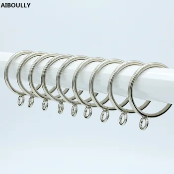 AIBOULLY 30Pcs/set Silver Metal Curtain Ring On Rod For Hooks Curtain Clips Hanging Ring Curtain Decorative Accessories
AIBOULLY 30Pcs/set Silver Metal Curtain Ring On Rod For Hooks Curtain Clips Hanging Ring Curtain Decorative Accessories