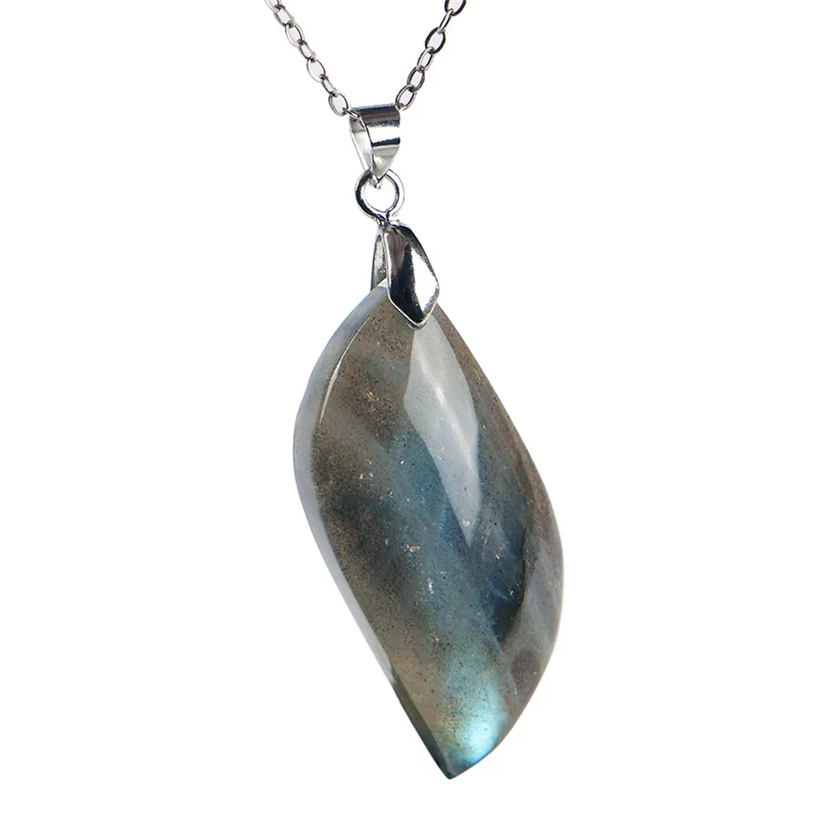 Genuine Natural Labradorite Blue Light Gems Waterdrop Shape Powerful Stone Lady Pendant 36x17x9mm
Genuine Natural Labradorite Blue Light Gems Waterdrop Shape Powerful Stone Lady Pendant 36x17x9mm