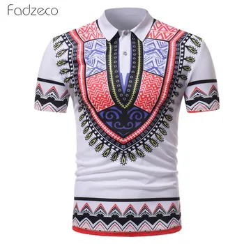 Fadzeco 2019 African Pattern Short Sleeve Men Top Polo Neck Buttons Shirt Tribal Print Fashion T-Shirt African Shirt For Men
Fadzeco 2019 African Pattern Short Sleeve Men Top Polo Neck Buttons Shirt Tribal Print Fashion T-Shirt African Shirt For Men