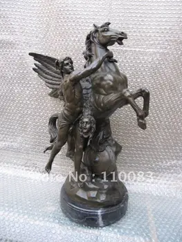 curio Copper horse events decoration home Myth Flying Horse Bronze Statue Unicorn
curio Copper horse events decoration home Myth Flying Horse Bronze Statue Unicorn