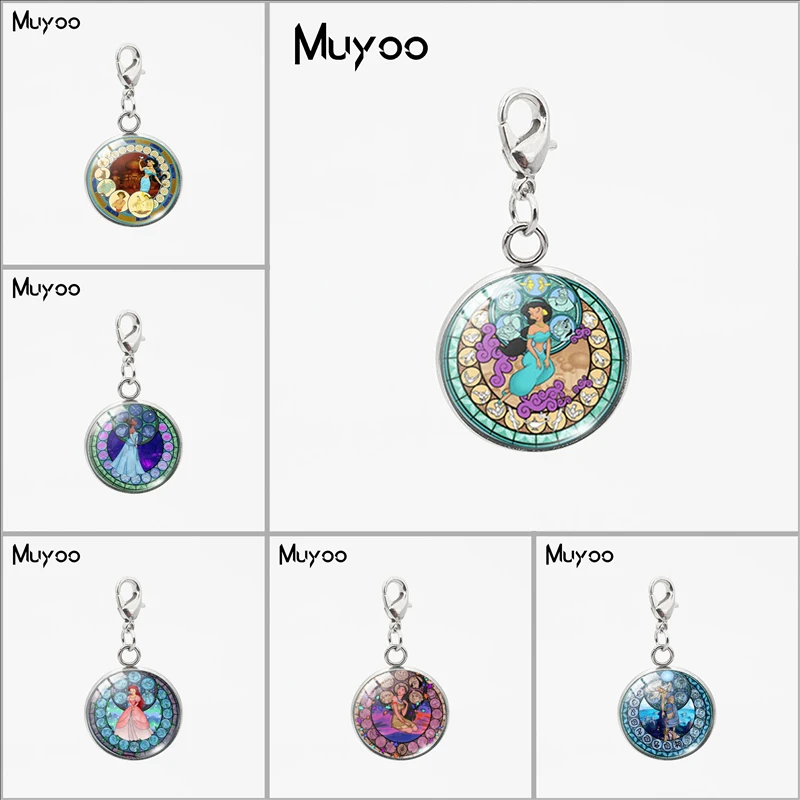 New Fashion Jasmine Round Dome Glass Cabochon Art Kingdom Heart Jasmine Princess Stainless Steel Charms Pendant Jewelry
New Fashion Jasmine Round Dome Glass Cabochon Art Kingdom Heart Jasmine Princess Stainless Steel Charms Pendant Jewelry