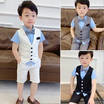 Formal Summer Boys Suits Blazers Clothes Suits For Wedding Formal Party Baby Vest Pants Kids Boy Outerwear Clothing 2 pcs/Set
Formal Summer Boys Suits Blazers Clothes Suits For Wedding Formal Party Baby Vest Pants Kids Boy Outerwear Clothing 2 pcs/Set