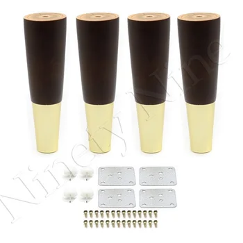 4Pcs Walnut Color Oak Wood Reliable 164X48X25mm Wood Furniture Leg Cone Shaped Wooden Feets for Cabinets Soft Table
4Pcs Walnut Color Oak Wood Reliable 164X48X25mm Wood Furniture Leg Cone Shaped Wooden Feets for Cabinets Soft Table