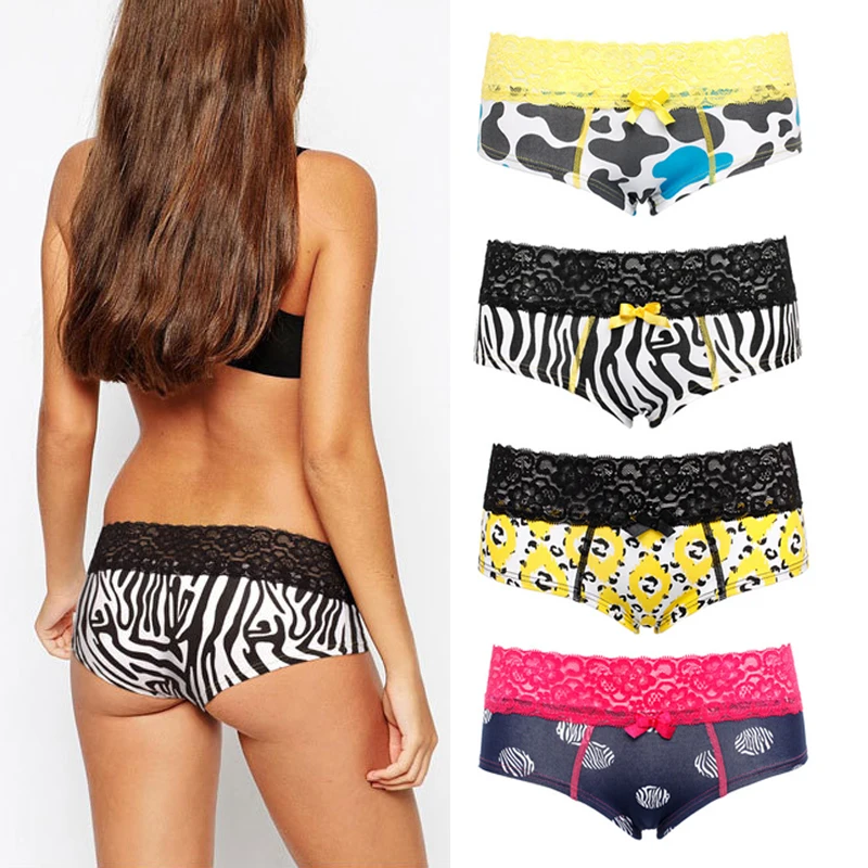 4pcs Pack/lot Pink Hero Brand Women Briefs Fashion Cotton Animal Leopard Sexy Exquisite Underwear Girls Female Panties knickers
4pcs Pack/lot Pink Hero Brand Women Briefs Fashion Cotton Animal Leopard Sexy Exquisite Underwear Girls Female Panties knickers