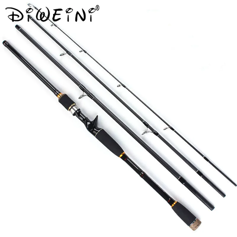 Carbon Fiber Casting Travel Rod Spinning Fishing Rods 4 Sections Fishing Lure Rod 1.8- 3.0m for Lake Ocean Boat Fishing
Carbon Fiber Casting Travel Rod Spinning Fishing Rods 4 Sections Fishing Lure Rod 1.8- 3.0m for Lake Ocean Boat Fishing