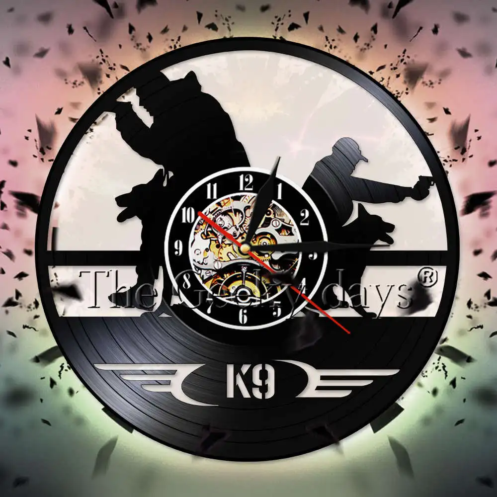 Modern Design Vinyl Record Wall Clock K9 Police And Military Dog Training Decorative Wall Clocks Creative Wall Decor For Bedroom
Modern Design Vinyl Record Wall Clock K9 Police And Military Dog Training Decorative Wall Clocks Creative Wall Decor For Bedroom