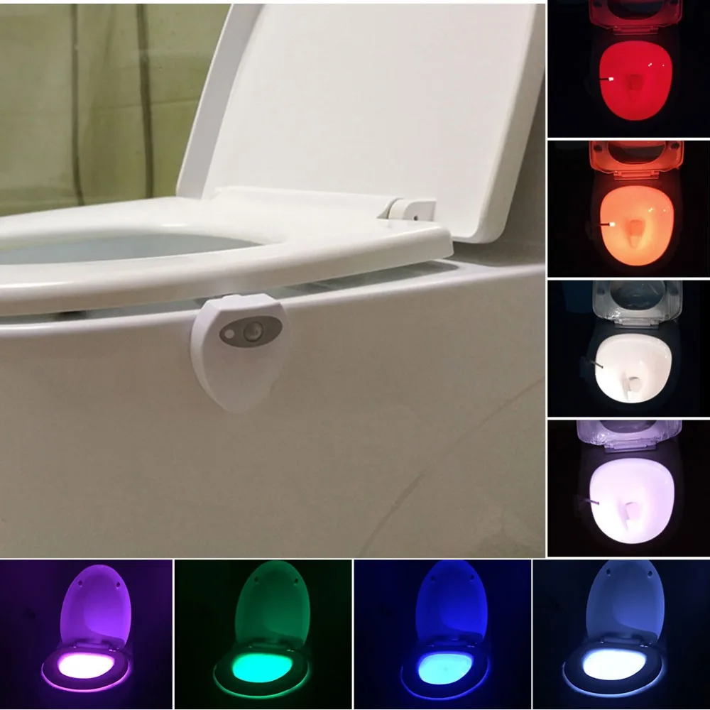 Sensor LED Toilet Night Light 8 Color PIR Motion Activated Bowl Bathroom Lamp Lamparas Nightlights USB RGB Toilets Seat Lighting
Sensor LED Toilet Night Light 8 Color PIR Motion Activated Bowl Bathroom Lamp Lamparas Nightlights USB RGB Toilets Seat Lighting