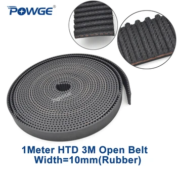 POWGE HTD 3M open Synchronous timing belt 3M-10mm Width=10mm length 1000mm Neoprene Fiberglass HTD3M pulley Engraving 1Meter
POWGE HTD 3M open Synchronous timing belt 3M-10mm Width=10mm length 1000mm Neoprene Fiberglass HTD3M pulley Engraving 1Meter