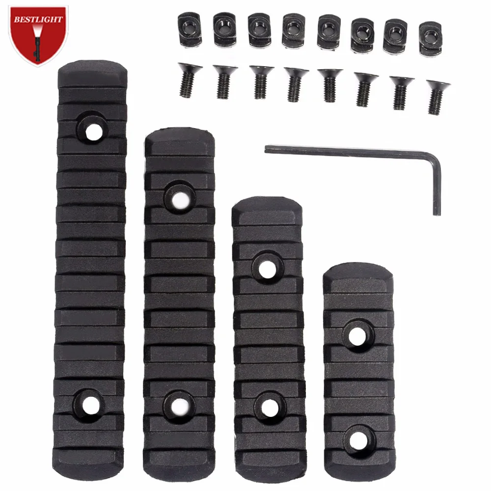 Pack of 4 pcs Tactical Airsoft Polymer Picatinny Rail For MOE M LOK M-LOK Handguard Compatible with Fashlight Laser scope
Pack of 4 pcs Tactical Airsoft Polymer Picatinny Rail For MOE M LOK M-LOK Handguard Compatible with Fashlight Laser scope