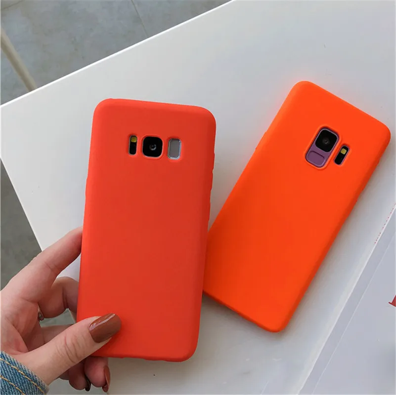 Orange Plain Solid Soft Case For Samsung Galaxy S7 Edge S8 S9 Plus C7 C9 Pro Note 8 9 Simple Fashion Frosted TPU Back Cover Caqa
Orange Plain Solid Soft Case For Samsung Galaxy S7 Edge S8 S9 Plus C7 C9 Pro Note 8 9 Simple Fashion Frosted TPU Back Cover Caqa