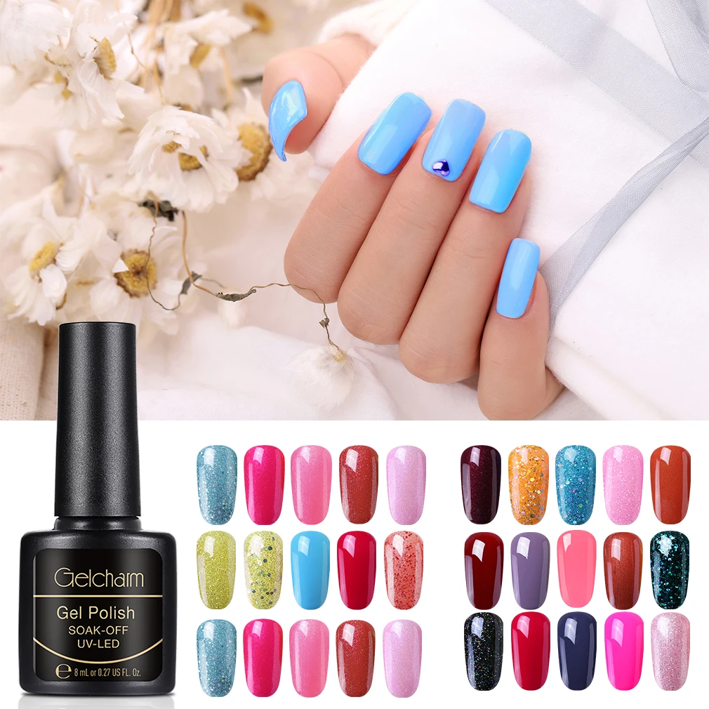 5PCS/Set Multi-colors 8ML UV LED Soak Off Nail Gel Polish Varnish Lacquer Top Base Coat Nail Art Manicure Starter Kit Gelcharm
5PCS/Set Multi-colors 8ML UV LED Soak Off Nail Gel Polish Varnish Lacquer Top Base Coat Nail Art Manicure Starter Kit Gelcharm