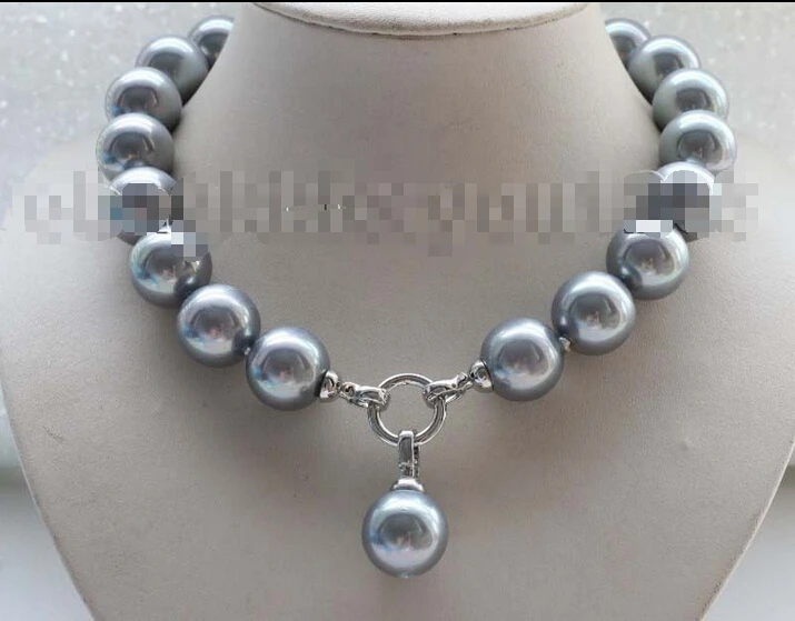 Free shipping >>>>>>18" Natural 18mm Gray Round Shell Pearl Necklace pendant #f1764!
Free shipping >>>>>>18" Natural 18mm Gray Round Shell Pearl Necklace pendant #f1764!