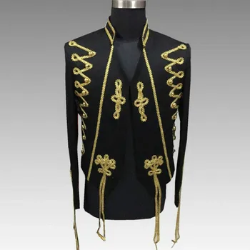 Men's Gowns Court Studio Clothing 2019 New European Opera Black Phnom Penh Embroidered Suit
Men's Gowns Court Studio Clothing 2019 New European Opera Black Phnom Penh Embroidered Suit