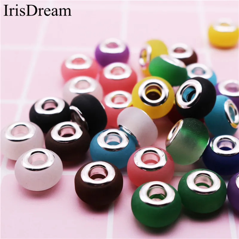 20Pcs/Lot Mixed Color 14MM Big Hole Frost Dull polish Crystal Glass Beads Charm Fit DIY Pandora Bracelet For DIY Jewelry Making
20Pcs/Lot Mixed Color 14MM Big Hole Frost Dull polish Crystal Glass Beads Charm Fit DIY Pandora Bracelet For DIY Jewelry Making