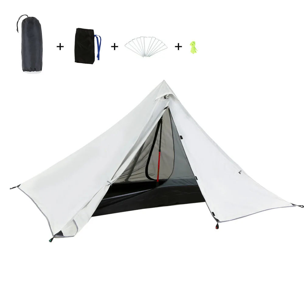 Oudoor Ultralight Camping Tent Double Layer Waterproof Backpacking Tent Outdoor Hiking Tent for Fishing Hunting Beach Travel
Oudoor Ultralight Camping Tent Double Layer Waterproof Backpacking Tent Outdoor Hiking Tent for Fishing Hunting Beach Travel