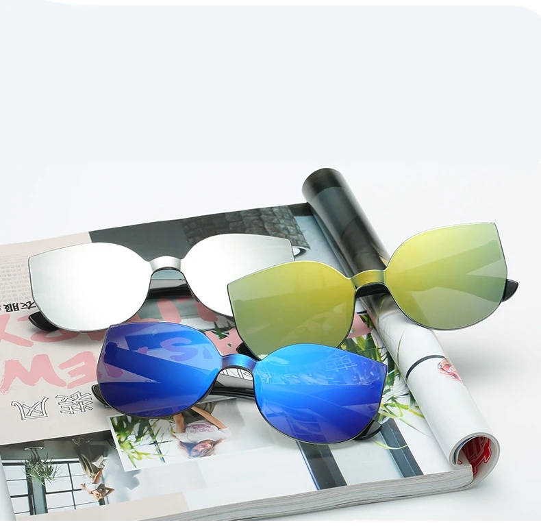 UCOOL 2018 Fashion Square Rimless Sunglasses Women Vintage Brand Designer Coating Sun Glasses UV400 (3)