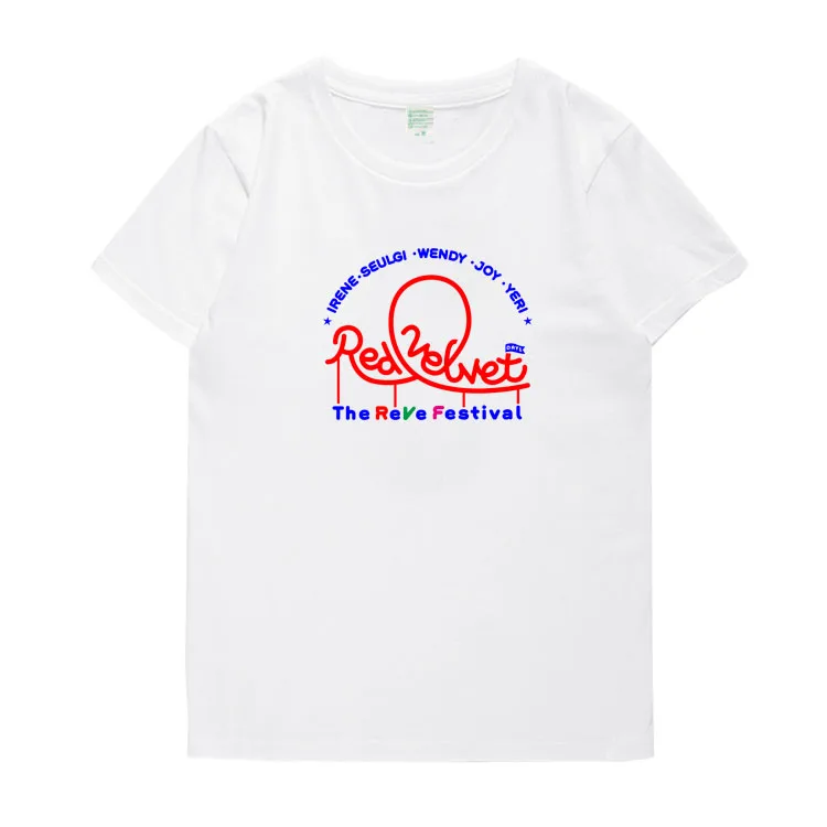 Kpop red velvet the reve festival same all member names pirnting t-shirt summer style unisex o neck short sleeve t shirt
Kpop red velvet the reve festival same all member names pirnting t-shirt summer style unisex o neck short sleeve t shirt