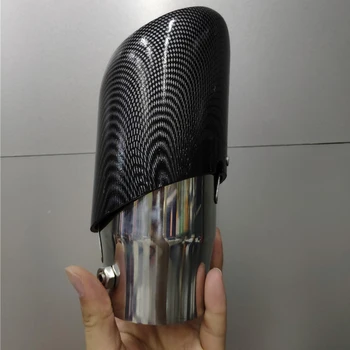 1pc Universal Car Carbon fiber striped Exhaust Pipe Muffler tail throat Stainless Steel 66mm inlet
1pc Universal Car Carbon fiber striped Exhaust Pipe Muffler tail throat Stainless Steel 66mm inlet