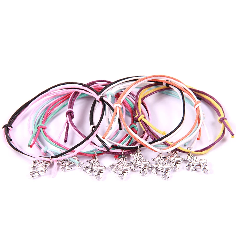 NCRHGL Multicolor Rope Bracelets Unicorn Horse Charm Bracelet Bangles Adjustable Jewelry For Women Men Children Christmas Gift
NCRHGL Multicolor Rope Bracelets Unicorn Horse Charm Bracelet Bangles Adjustable Jewelry For Women Men Children Christmas Gift