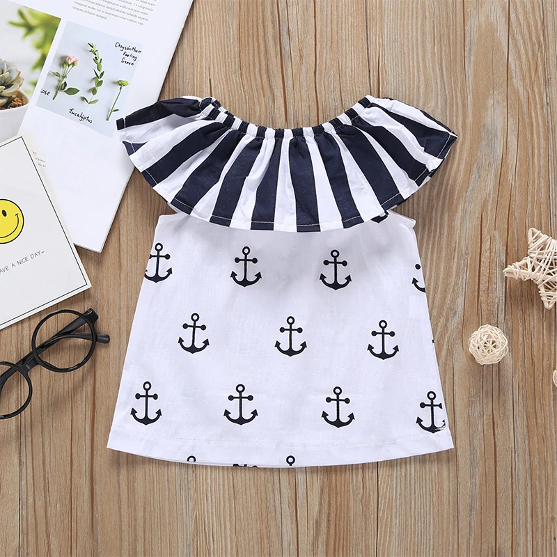 2019 summer new baby girl clothes sleeveless word collar black and white strip cotton Tops girl sleeveless anchor single piece
2019 summer new baby girl clothes sleeveless word collar black and white strip cotton Tops girl sleeveless anchor single piece
