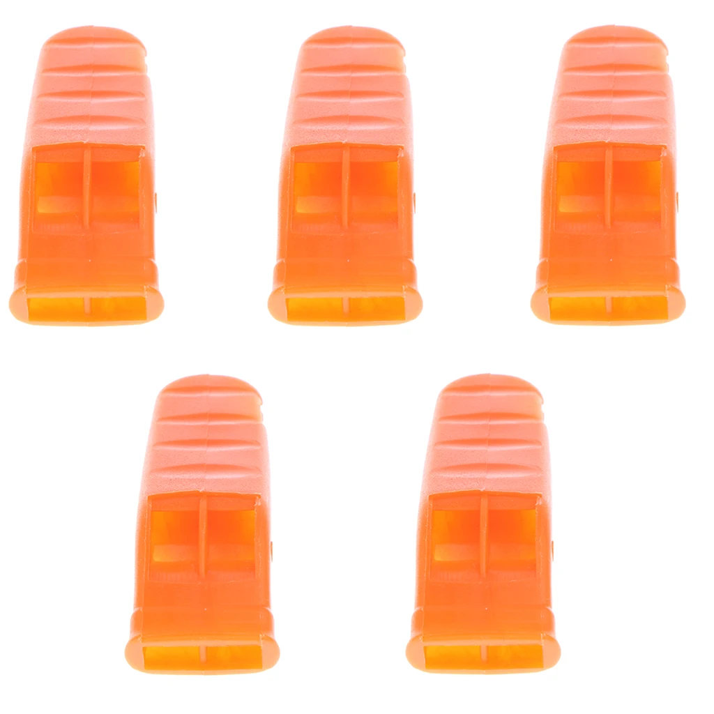 5pcs Outdoor Lifesaving Emergency Survival Tool Whistle for Marine Camping Boating Hiking Orange 5pcs Outdoor Lifesaving Emergency Survival Tool Whistle for Marine Camping Boating Hiking Orange