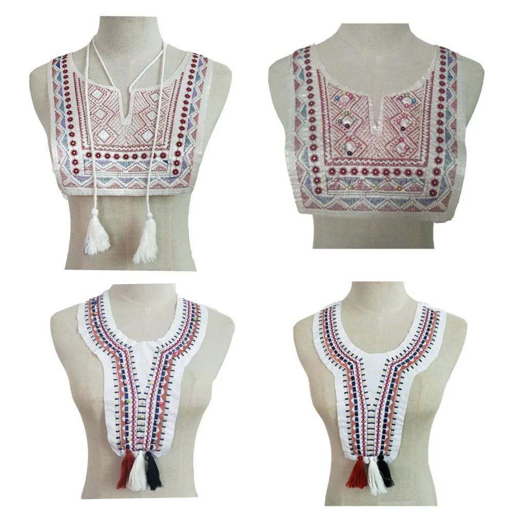 White Ethnic style Embroidery Lace Neckline Fabric,DIY handmade Lace Collar Dress Applique Motif Blouse Sewing Supplies Crafts
White Ethnic style Embroidery Lace Neckline Fabric,DIY handmade Lace Collar Dress Applique Motif Blouse Sewing Supplies Crafts