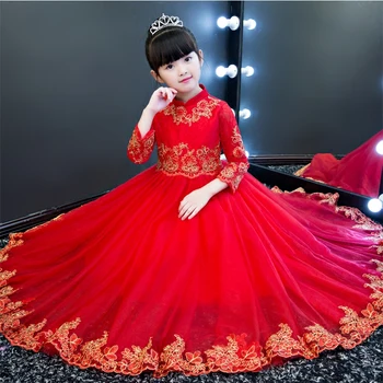 2017 winter teenage girls princess Chinese style ball gown dresses long sleeve flowers new years red
2017 winter teenage girls princess Chinese style ball gown dresses long sleeve flowers new years red