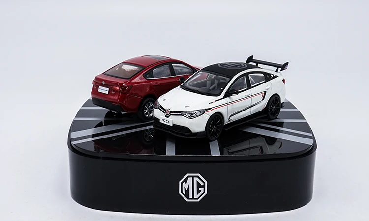 Бесплатная доставка 1:43 литая модель для MG GT Red & White (2 шт.) игрушечная машинка из