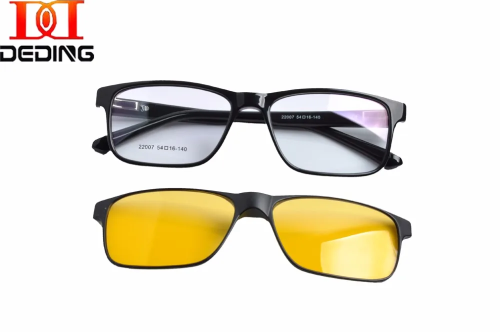 DEDING Magnetic Polarized Clip on Sunglasses with Optical Female Night Vision Yellow lens Glasses Presbyopia Myopia Lens DD1429
DEDING Magnetic Polarized Clip on Sunglasses with Optical Female Night Vision Yellow lens Glasses Presbyopia Myopia Lens DD1429