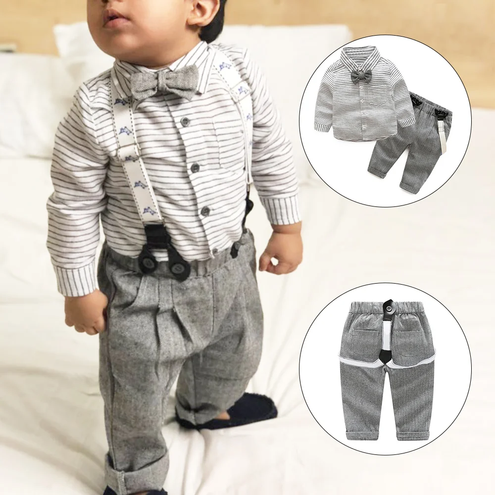 Infant Toddler Newborn Baby Boy Cotton Gentleman Jumpsuit Formal Clothes Outfit Bow Tie Plaid Striped Fashion Trousers Outfits
Infant Toddler Newborn Baby Boy Cotton Gentleman Jumpsuit Formal Clothes Outfit Bow Tie Plaid Striped Fashion Trousers Outfits