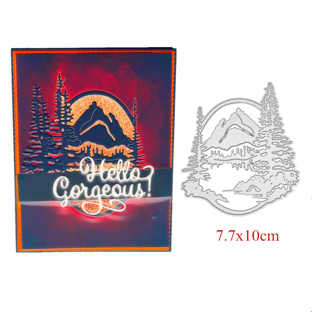 Forest mountain Metal Cutting Die Scrapbooking Embossing Stencil Card Die For DIY Invitation Album Book Decoration 7.7x10cm
Forest mountain Metal Cutting Die Scrapbooking Embossing Stencil Card Die For DIY Invitation Album Book Decoration 7.7x10cm