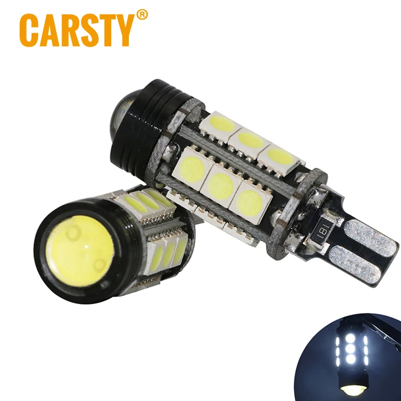 Carsty 2x T15 W16W 921 Авто Обратный светильник светодиодный W2.1x9.5D лампы 15SMD 5050 COB 912