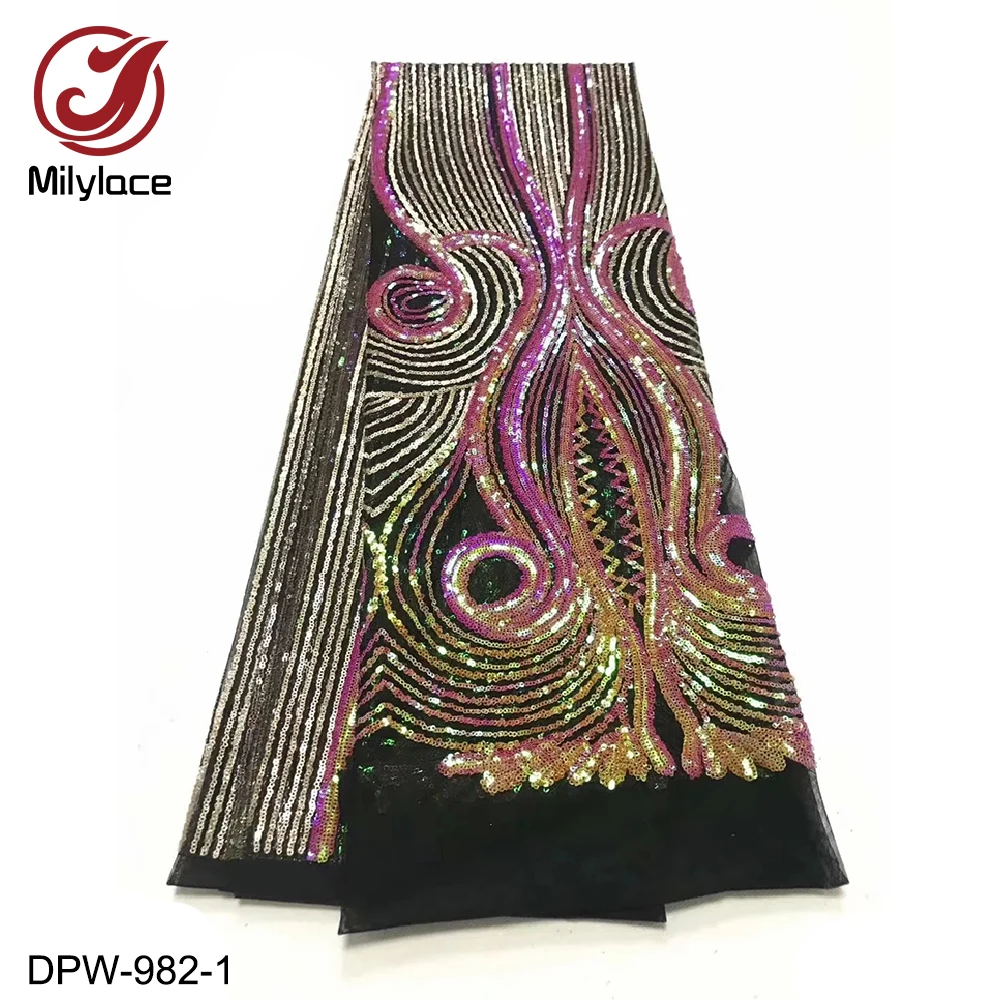 2019 High Quality Sequence French Nigerian Sequins Lace African Tulle Mesh Sequence Lace Fabric for Dress DPW-982
2019 High Quality Sequence French Nigerian Sequins Lace African Tulle Mesh Sequence Lace Fabric for Dress DPW-982