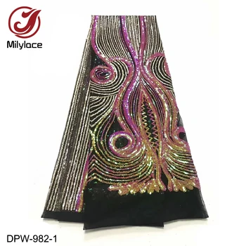 2019 High Quality Sequence French Nigerian Sequins Lace African Tulle Mesh Sequence Lace Fabric for Dress DPW-982
2019 High Quality Sequence French Nigerian Sequins Lace African Tulle Mesh Sequence Lace Fabric for Dress DPW-982