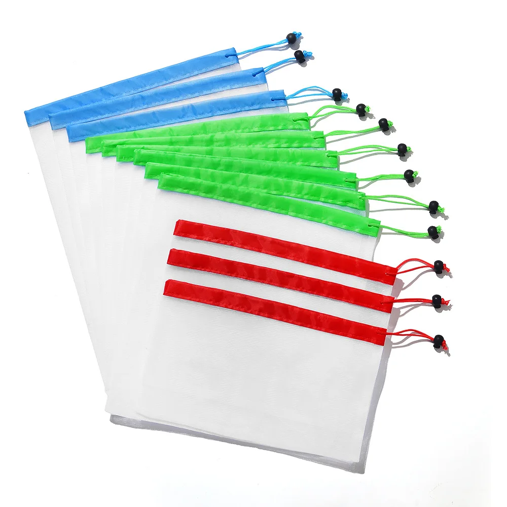 12Pcs/set Polyester Shopping Bags Eco-friendly Reusable Mesh Toys Storage Bag Recycle Shopping Bags String Storage Grocery Bag
12Pcs/set Polyester Shopping Bags Eco-friendly Reusable Mesh Toys Storage Bag Recycle Shopping Bags String Storage Grocery Bag