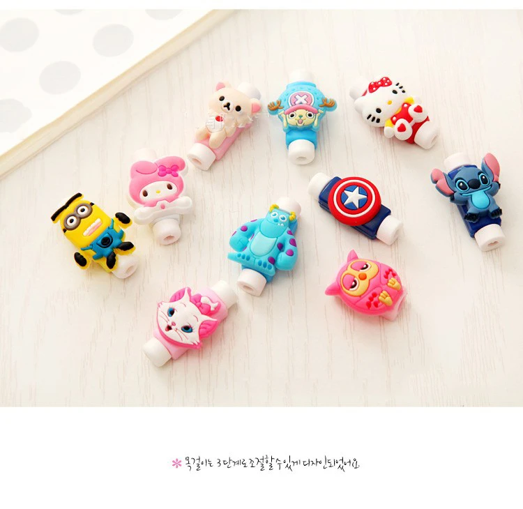 100pcs/lot Cute cartoon figure USB Data Cable Line Protector Anti Breaking Protective Sleeve For Charging Cable Earphone Line
100pcs/lot Cute cartoon figure USB Data Cable Line Protector Anti Breaking Protective Sleeve For Charging Cable Earphone Line