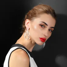 Metal Dull Polish Oval Drop Dangle Earring Fashion Vintage Modern Minimalist Art Women's Earrings
Metal Dull Polish Oval Drop Dangle Earring Fashion Vintage Modern Minimalist Art Women's Earrings