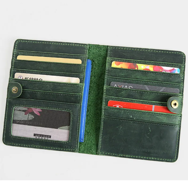 2018 Bifold Real Crazy Horse Genuine Leather Men ID Credit Card Holder Wallet Women Travel Passport Designer Slim Purse Handmade
2018 Bifold Real Crazy Horse Genuine Leather Men ID Credit Card Holder Wallet Women Travel Passport Designer Slim Purse Handmade