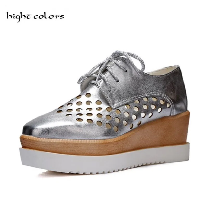 hight colors Women Pumps Autumn Square Toe Casual Platform Wedges Female Lace Up Cutout Gold Black White Pink Shoes HC-116
hight colors Women Pumps Autumn Square Toe Casual Platform Wedges Female Lace Up Cutout Gold Black White Pink Shoes HC-116